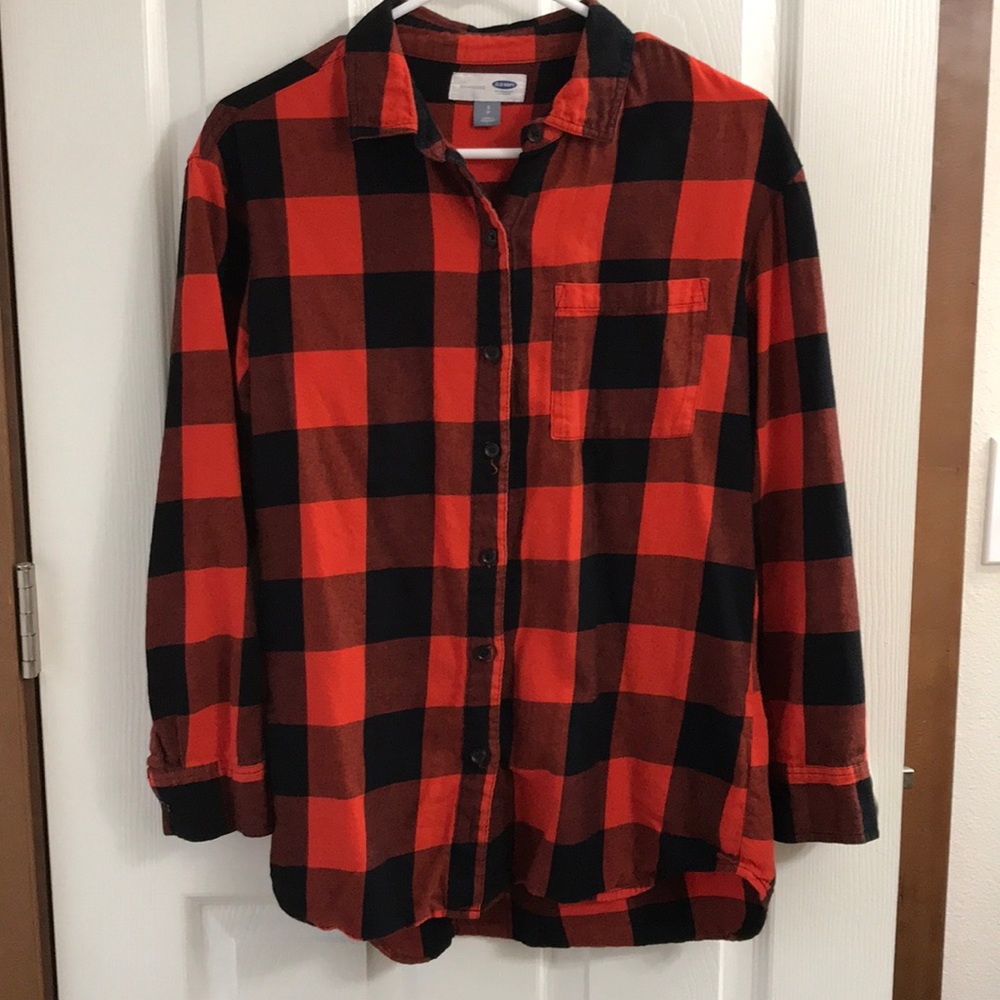 Boyfriend Checkered Top